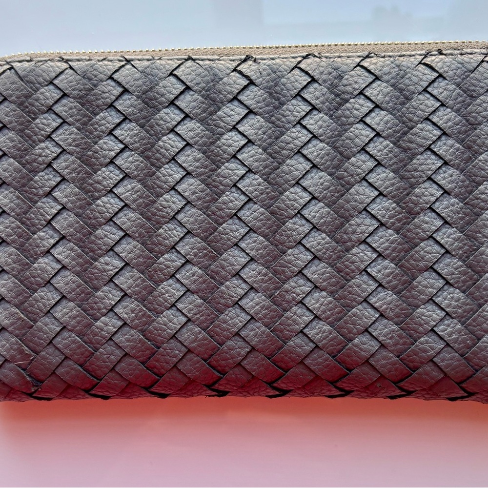 Deux Lux Gold Polka Dot Interior Clutch